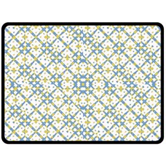 Vivid Check Geometric Pattern Fleece Blanket (large)  by dflcprints