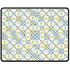 Vivid Check Geometric Pattern Fleece Blanket (medium)  by dflcprints