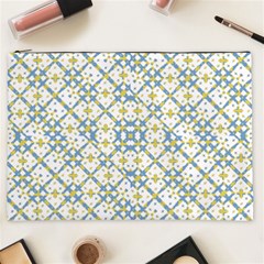 Vivid Check Geometric Pattern Cosmetic Bag (xxl)  by dflcprints