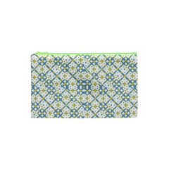 Vivid Check Geometric Pattern Cosmetic Bag (xs)