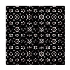 Dark Luxury Baroque Pattern Tile Coasters by dflcprints