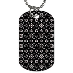 Dark Luxury Baroque Pattern Dog Tag (two Sides) by dflcprints