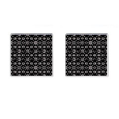 Dark Luxury Baroque Pattern Cufflinks (square) by dflcprints