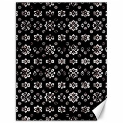 Dark Luxury Baroque Pattern Canvas 12  X 16   by dflcprints