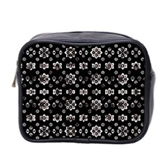 Dark Luxury Baroque Pattern Mini Toiletries Bag 2-side by dflcprints