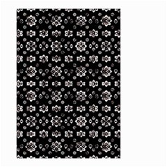 Dark Luxury Baroque Pattern Small Garden Flag (two Sides) by dflcprints