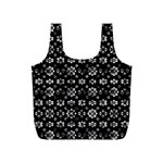 Dark Luxury Baroque Pattern Full Print Recycle Bags (S)  Front