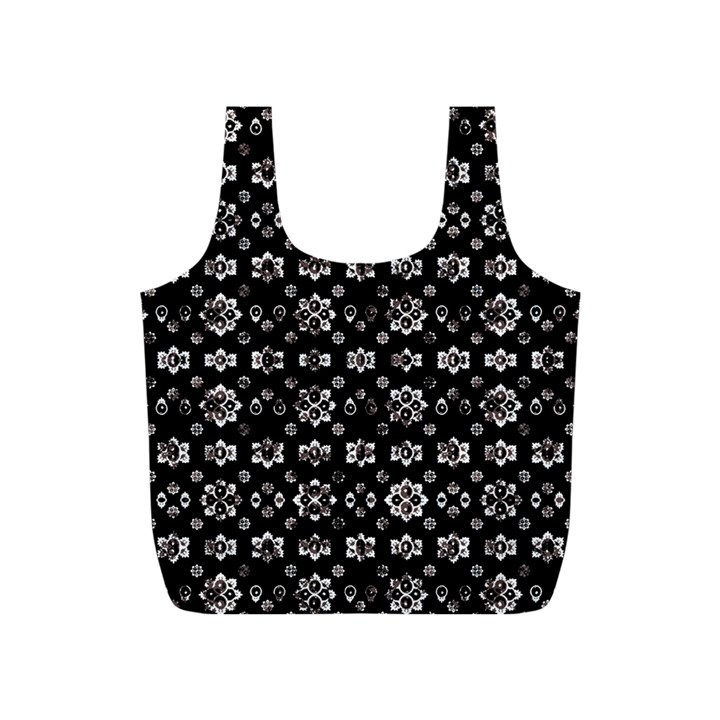 Dark Luxury Baroque Pattern Full Print Recycle Bags (S) 