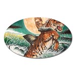 Tiger Shark Oval Magnet Front