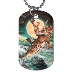 Tiger Shark Dog Tag (two Sides) by redmaidenart