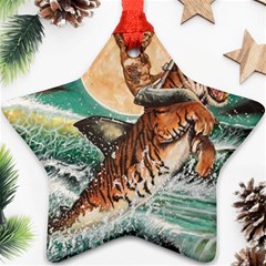 Tiger Shark Star Ornament (two Sides) by redmaidenart