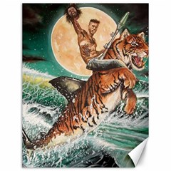 Tiger Shark Canvas 12  X 16   by redmaidenart