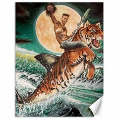 Tiger Shark Canvas 18  X 24   by redmaidenart