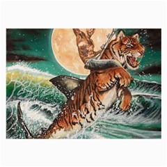 Tiger Shark Large Glasses Cloth by redmaidenart