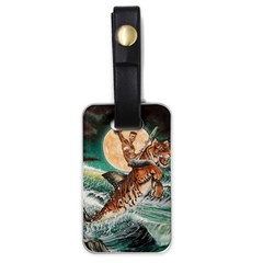 Tiger Shark Luggage Tags (one Side)  by redmaidenart