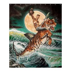 Tiger Shark Shower Curtain 60  X 72  (medium)  by redmaidenart