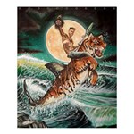 Tiger Shark Shower Curtain 60  x 72  (Medium)  60 x72  Curtain