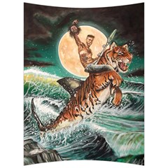 Tiger Shark Back Support Cushion by redmaidenart