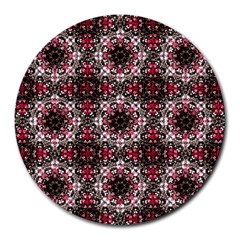 Oriental Ornate Pattern Round Mousepads by dflcprints