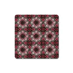 Oriental Ornate Pattern Square Magnet by dflcprints