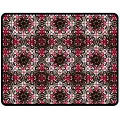 Oriental Ornate Pattern Fleece Blanket (medium)  by dflcprints