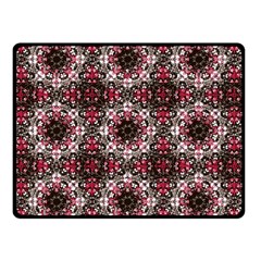 Oriental Ornate Pattern Double Sided Fleece Blanket (small)  by dflcprints