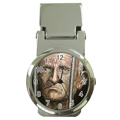 Old Man Imprisoned Money Clip Watches by redmaidenart