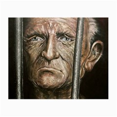 Old Man Imprisoned Small Glasses Cloth (2-side) by redmaidenart