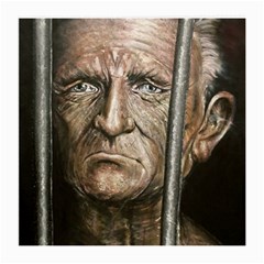 Old Man Imprisoned Medium Glasses Cloth by redmaidenart