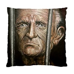 Old Man Imprisoned Standard Cushion Case (one Side) by redmaidenart