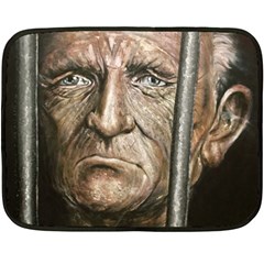 Old Man Imprisoned Fleece Blanket (mini) by redmaidenart