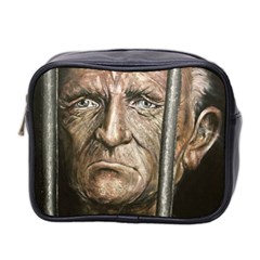 Old Man Imprisoned Mini Toiletries Bag 2-side by redmaidenart