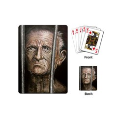 Old Man Imprisoned Playing Cards (mini)  by redmaidenart