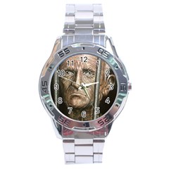 Old Man Imprisoned Stainless Steel Analogue Watch by redmaidenart