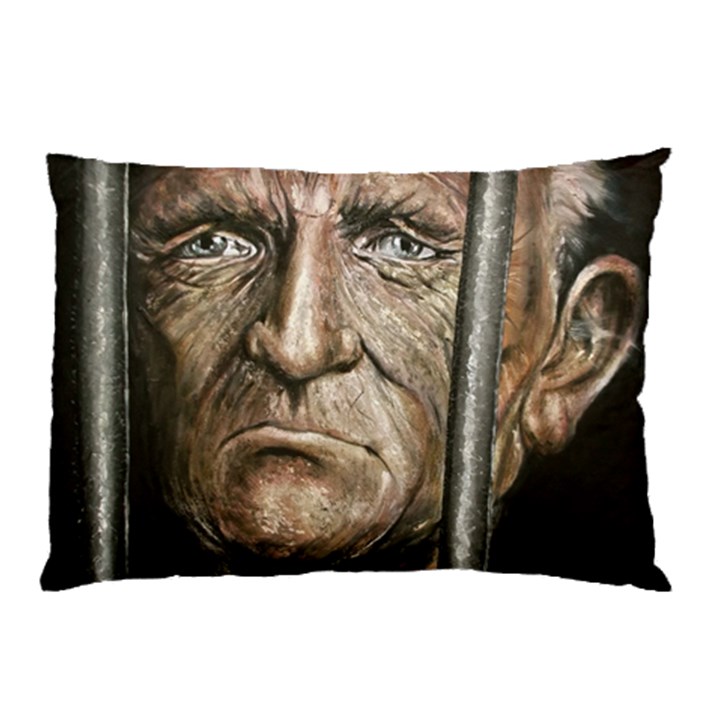 Old Man Imprisoned Pillow Case (Two Sides)