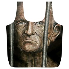 Old Man Imprisoned Full Print Recycle Bags (l)  by redmaidenart