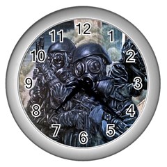 More Pepper Wall Clocks (silver)  by redmaidenart