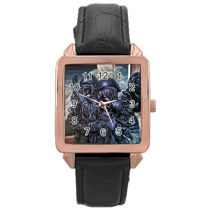 More Pepper Rose Gold Leather Watch 