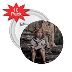 An Old Friend 2.25  Buttons (10 pack) 