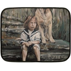 An Old Friend Double Sided Fleece Blanket (Mini) 