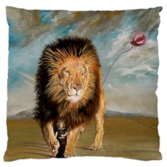 The Journey Large Flano Cushion Case (two Sides) by redmaidenart