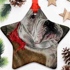 Dog Portrait Ornament (star)