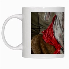 Dog Portrait White Mugs by redmaidenart