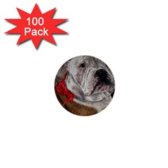 Dog Portrait 1  Mini Buttons (100 Pack)  by redmaidenart