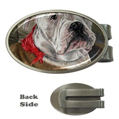 Dog Portrait Money Clips (oval)  by redmaidenart