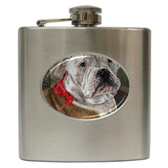 Dog Portrait Hip Flask (6 Oz)