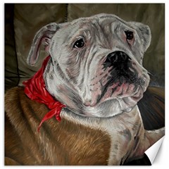 Dog Portrait Canvas 20  X 20   by redmaidenart