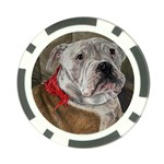 Dog Portrait Poker Chip Card Guard (10 pack) Front