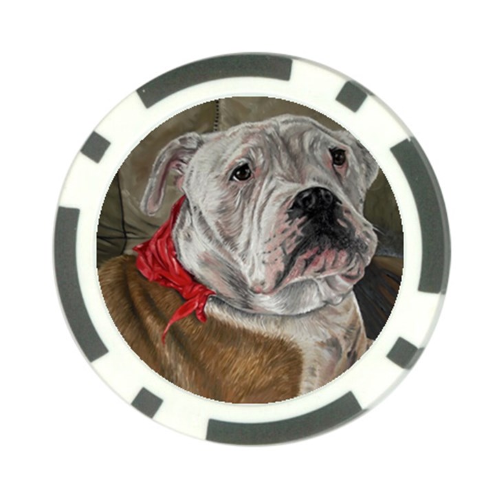 Dog Portrait Poker Chip Card Guard (10 pack)