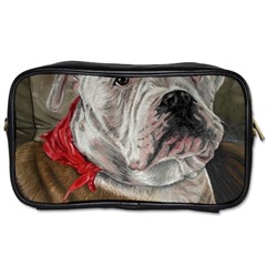 Dog Portrait Toiletries Bags by redmaidenart